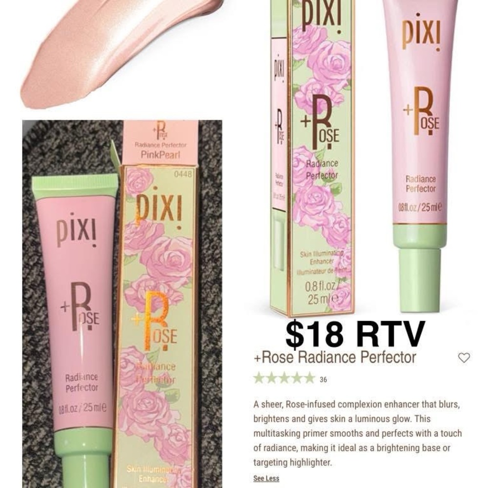 Pixi +Rose Radiance Perfector - Green and Pink